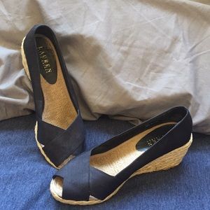 Ralph Lauren Black wedges